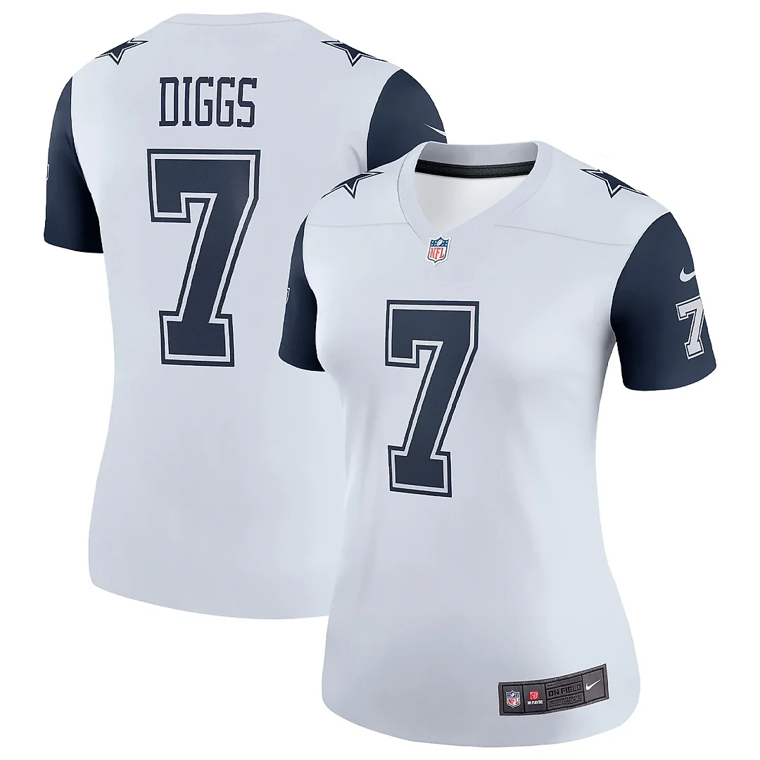 Zennovawear Women's Dallas Cowboys Trevon Diggs White Legend Player Performance Top