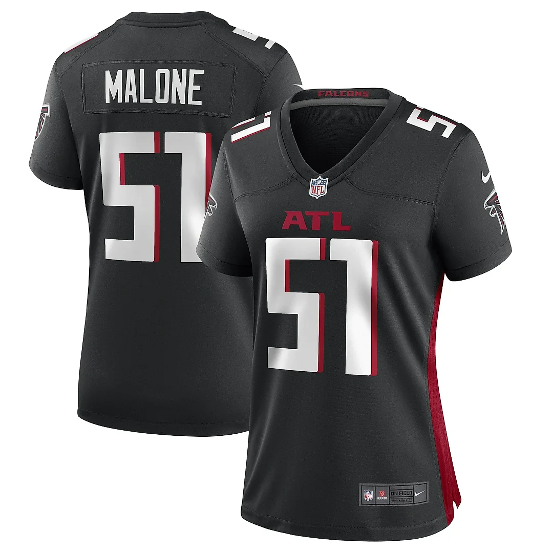 Zennovawear Women's DeAngelo Malone Atlanta Falcons Black Game Player Jersey