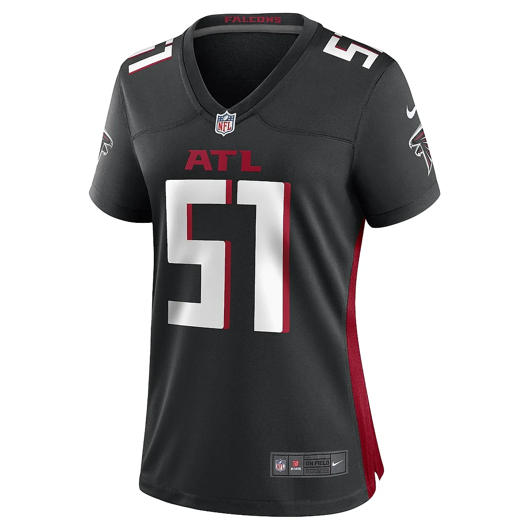 Zennovawear Women's DeAngelo Malone Atlanta Falcons Black Game Player Jersey