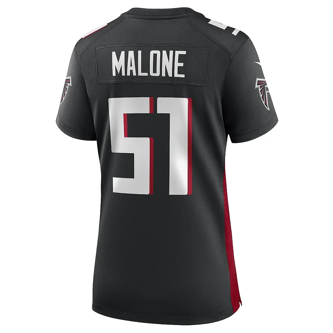 Zennovawear Women's DeAngelo Malone Atlanta Falcons Black Game Player Jersey