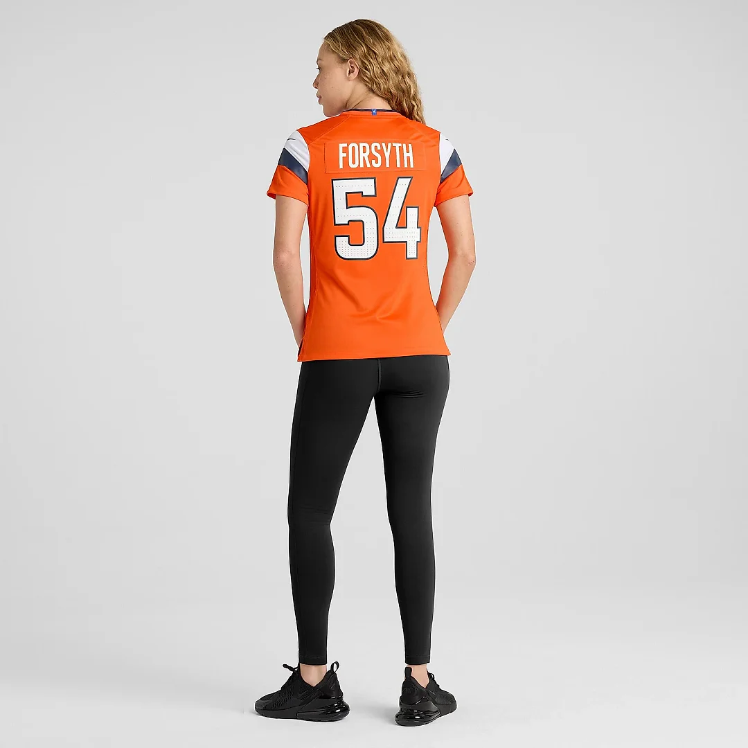 Zennovawear Women's Denver Broncos Alex Forsyth Orange Team Game Jersey