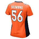 Zennovawear Women's Denver Broncos Baron Browning Orange Game Jersey