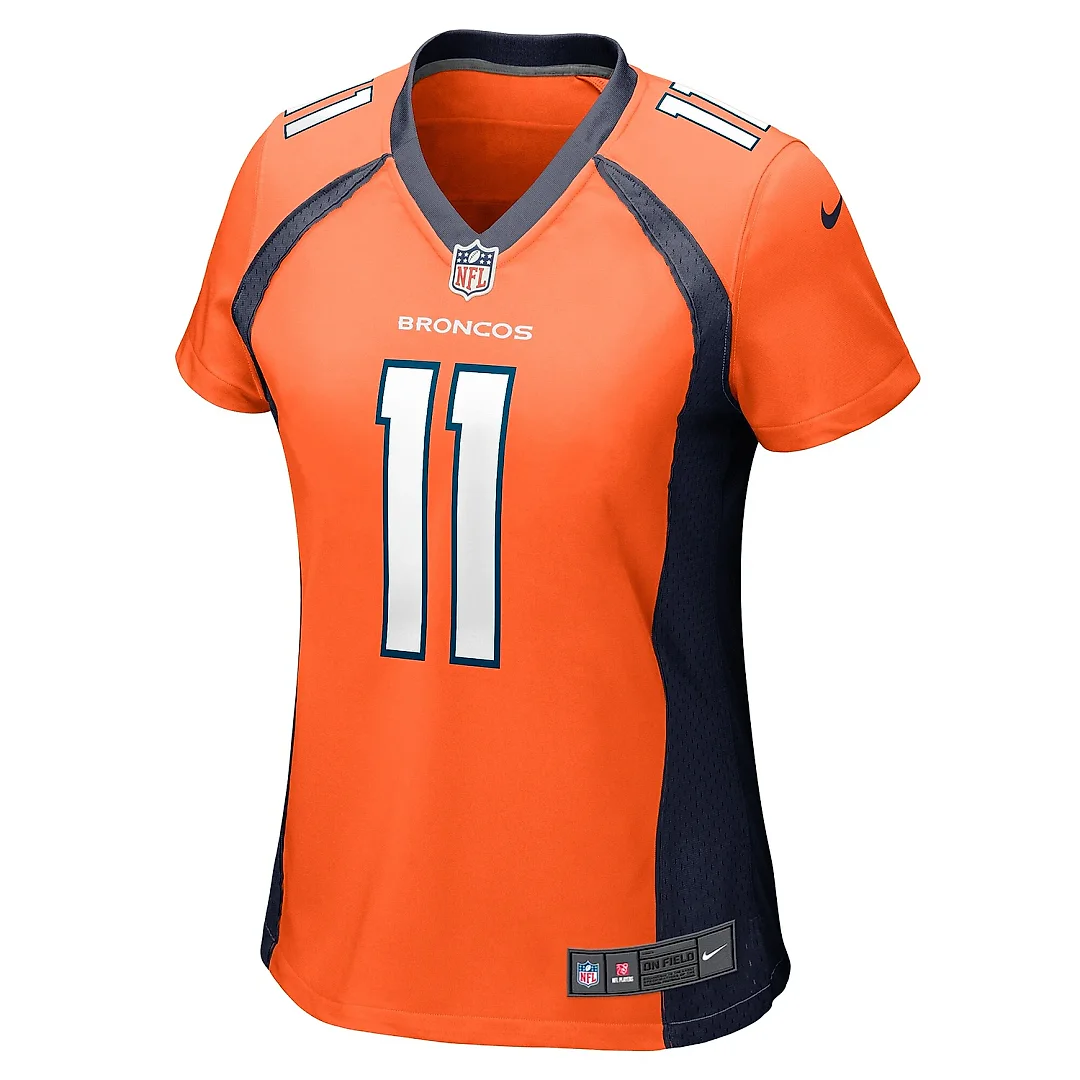 Zennovawear Women's Denver Broncos Ben DiNucci Orange Team Game Jersey