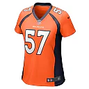 Zennovawear Women's Denver Broncos Ben Niemann Orange Team Game Jersey