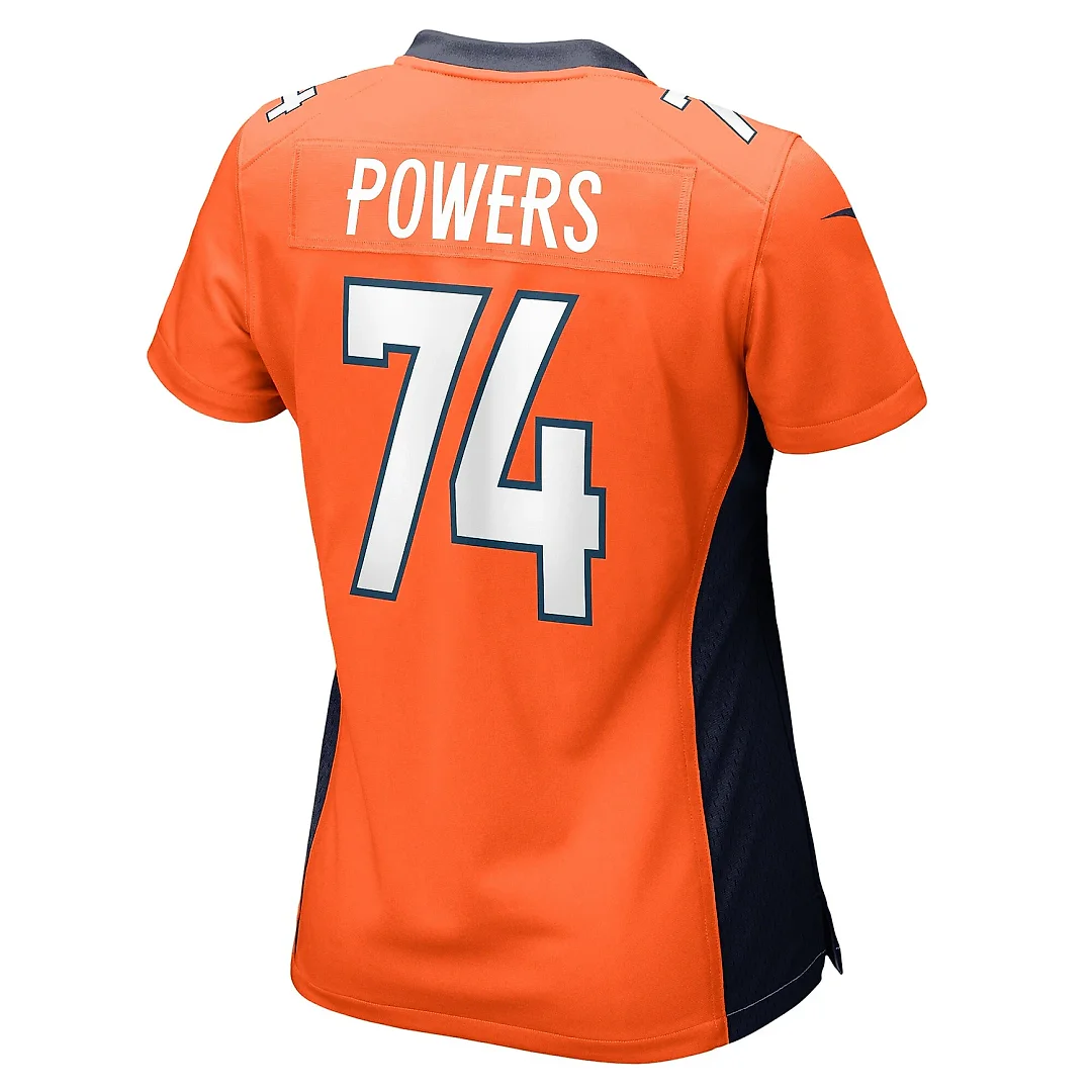 Zennovawear Women's Denver Broncos Ben Powers Orange Game Player Jersey