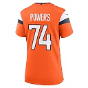 Zennovawear Women's Denver Broncos Ben Powers Orange Team Game Jersey