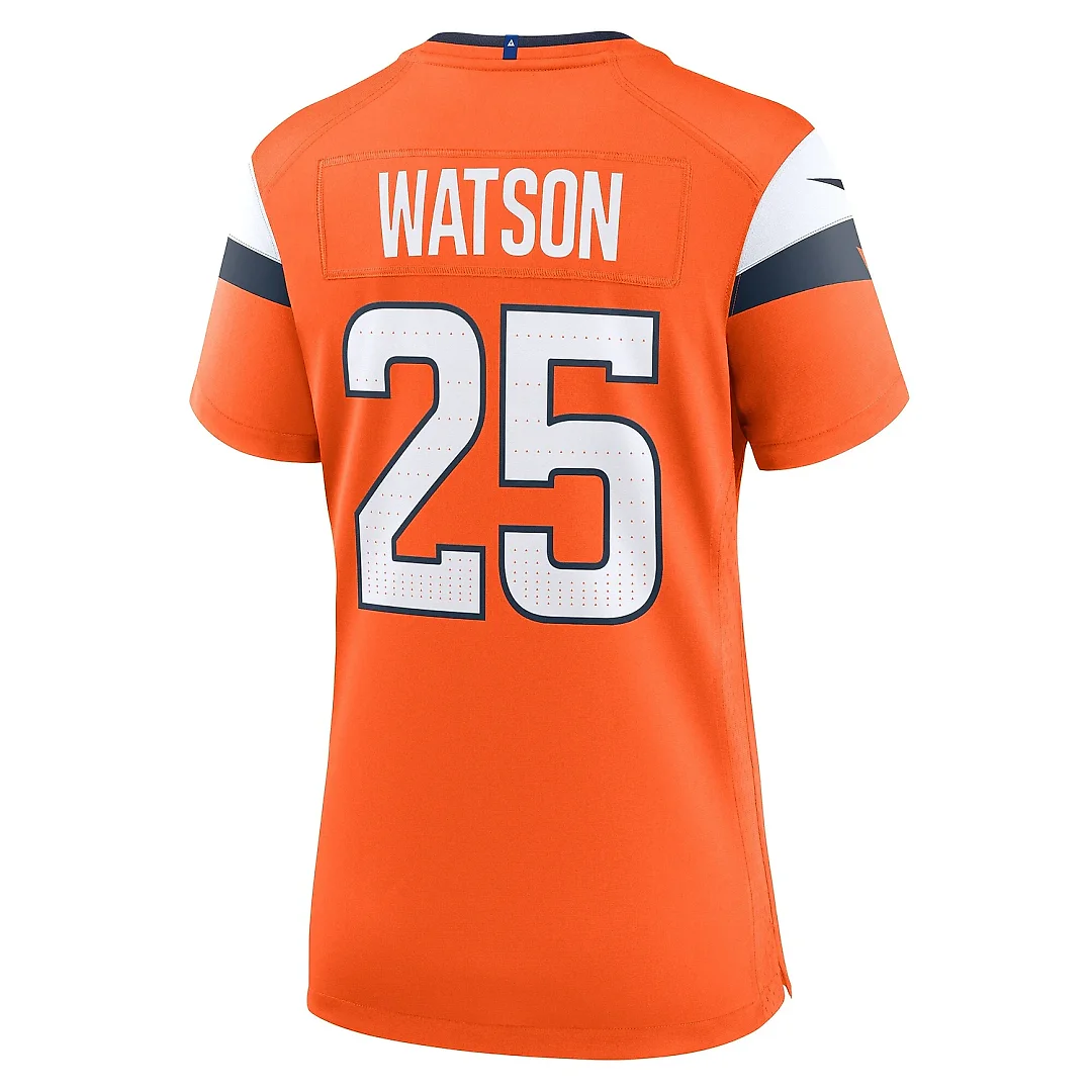 Zennovawear Women's Denver Broncos Blake Watson Orange Team Game Jersey