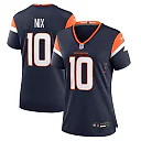 Zennovawear Women's Denver Broncos Bo Nix Navy Alternate Game Jersey