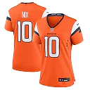 Zennovawear Women's Denver Broncos Bo Nix Orange Game Jersey