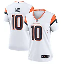 Zennovawear Women's Denver Broncos Bo Nix White Game Jersey