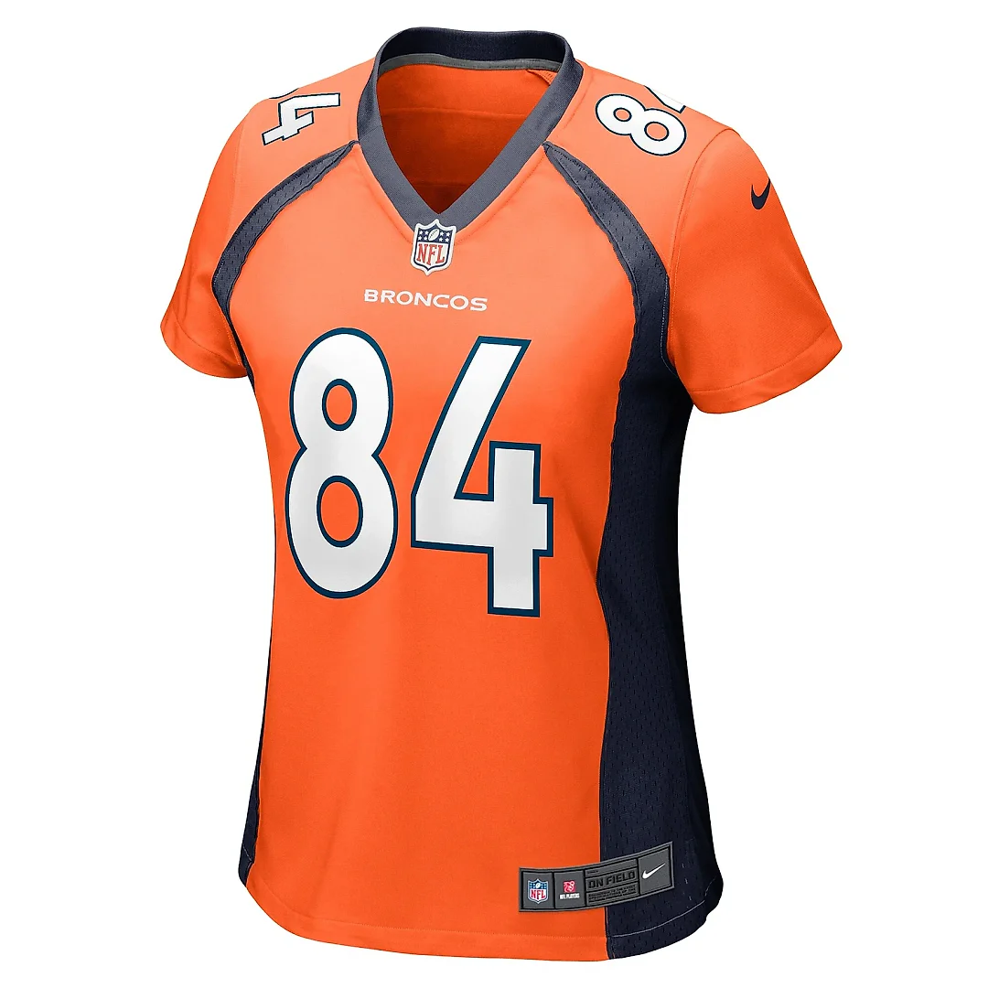 Zennovawear Women's Denver Broncos Chris Manhertz Orange Game Player Jersey