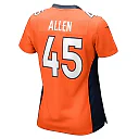 Zennovawear Women's Denver Broncos Christopher Allen Orange Game Player Jersey