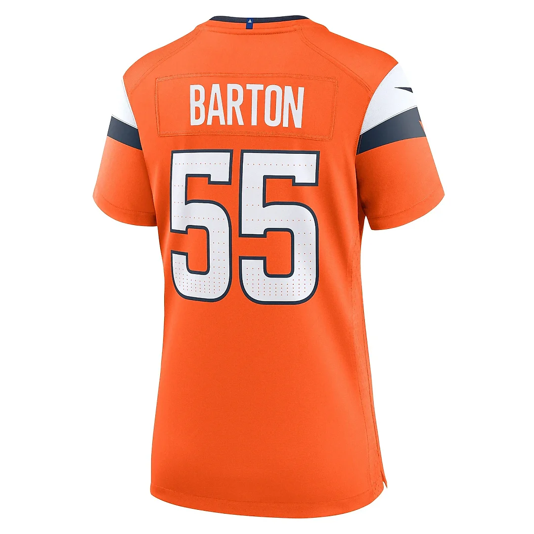 Zennovawear Women's Denver Broncos Cody Barton Orange Game Jersey