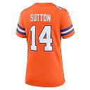 Zennovawear Women's Denver Broncos Courtland Sutton Orange Mile High Collection 1977 Throwback Player Game Jersey