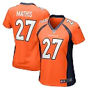 Zennovawear Women's Denver Broncos Damarri Mathis Orange Game Player Jersey