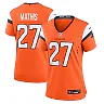 Zennovawear Women's Denver Broncos Damarri Mathis Orange Team Game Jersey