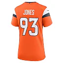 Zennovawear Women's Denver Broncos D.J. Jones Orange Team Game Jersey