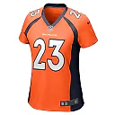 Zennovawear Women's Denver Broncos Fabian Moreau Orange Team Game Jersey