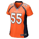 Zennovawear Women's Denver Broncos Frank Clark Orange Team Game Jersey