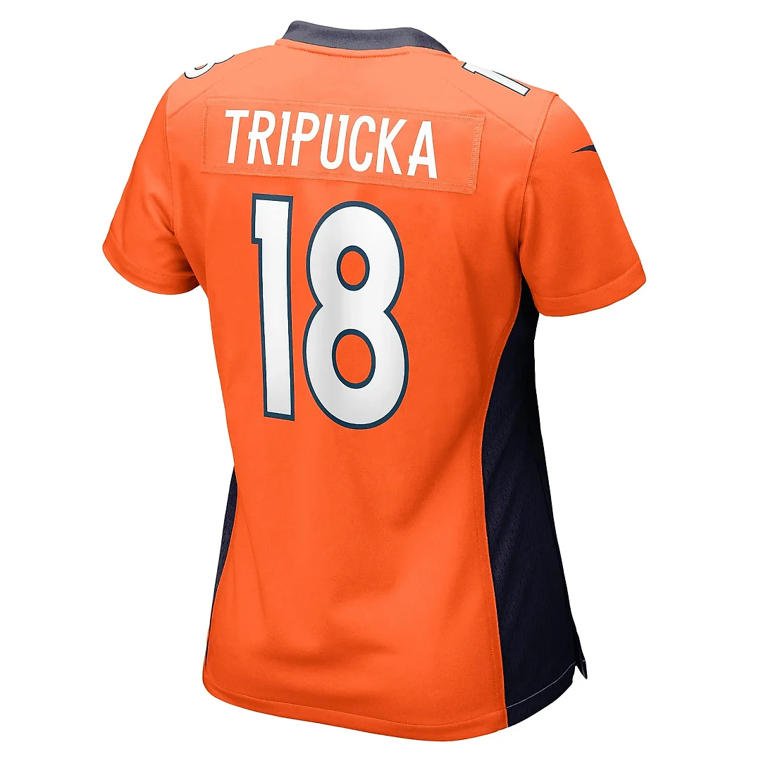 Zennovawear Women's Denver Broncos Frank Tripucka Orange Retired Player Jersey