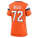 Zennovawear Women's Denver Broncos Garett Bolles Orange Team Game Jersey