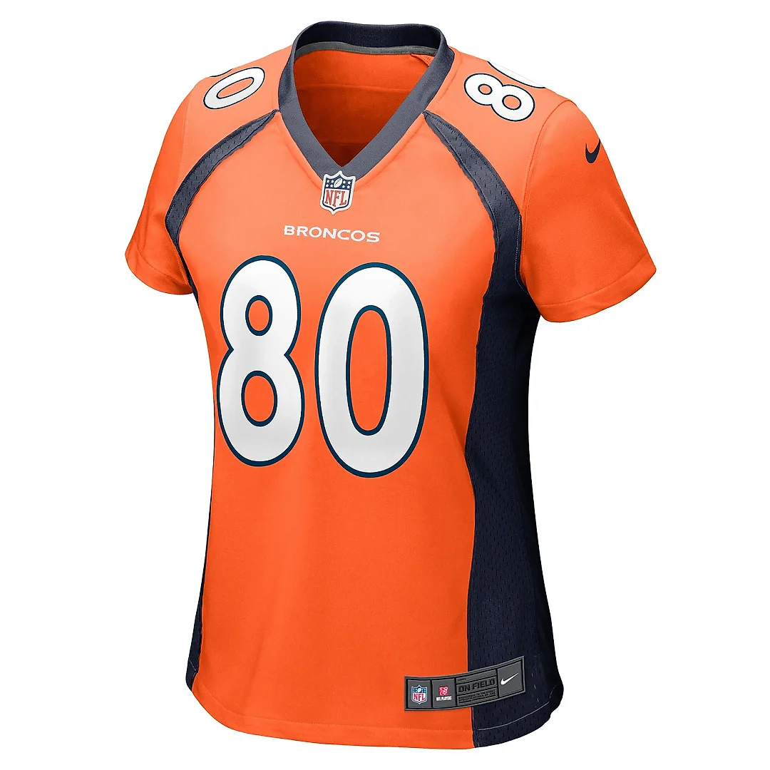 Zennovawear Women's Denver Broncos Greg Dulcich Orange Game Player Jersey