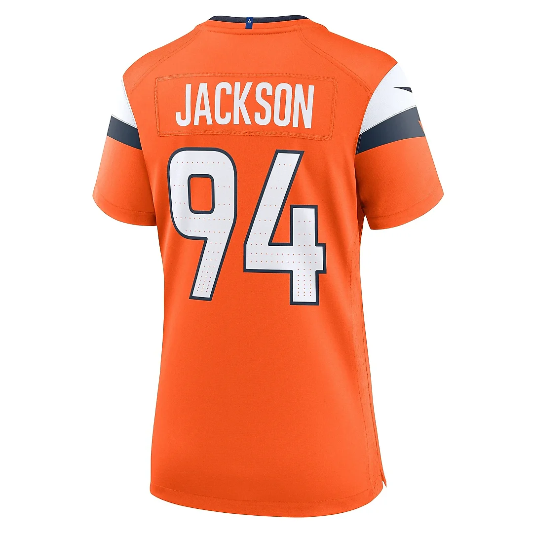 Zennovawear Women's Denver Broncos Jackson Orange Team Game Jersey