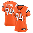 Zennovawear Women's Denver Broncos Jackson Orange Team Game Jersey