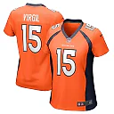 Zennovawear Women's Denver Broncos Jalen Virgil Orange Game Player Jersey