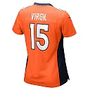 Zennovawear Women's Denver Broncos Jalen Virgil Orange Game Player Jersey