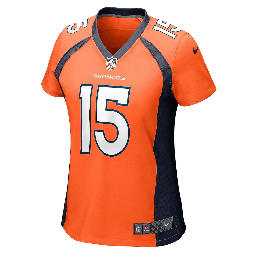 Zennovawear Women's Denver Broncos Jalen Virgil Orange Game Player Jersey