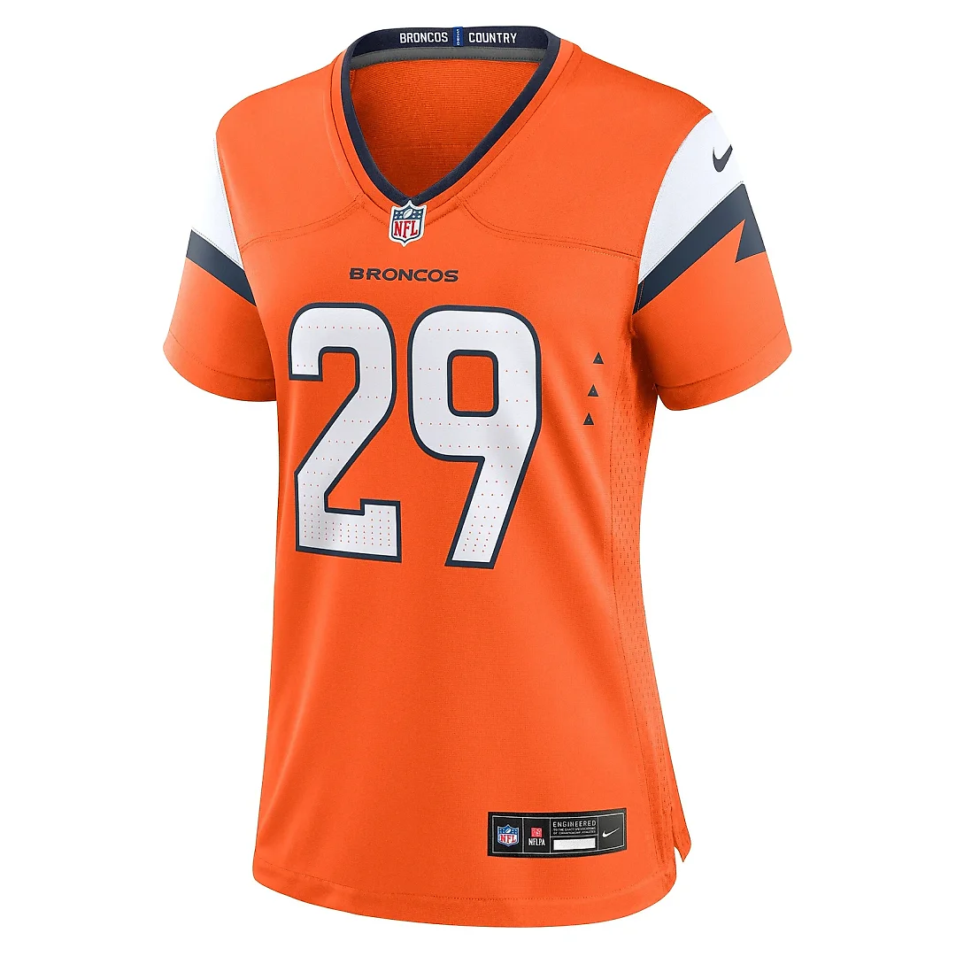 Zennovawear Women's Denver Broncos Ja'Quan McMillian Orange Team Game Jersey