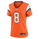 Zennovawear Women's Denver Broncos Jarrett Stidham Orange Team Game Jersey