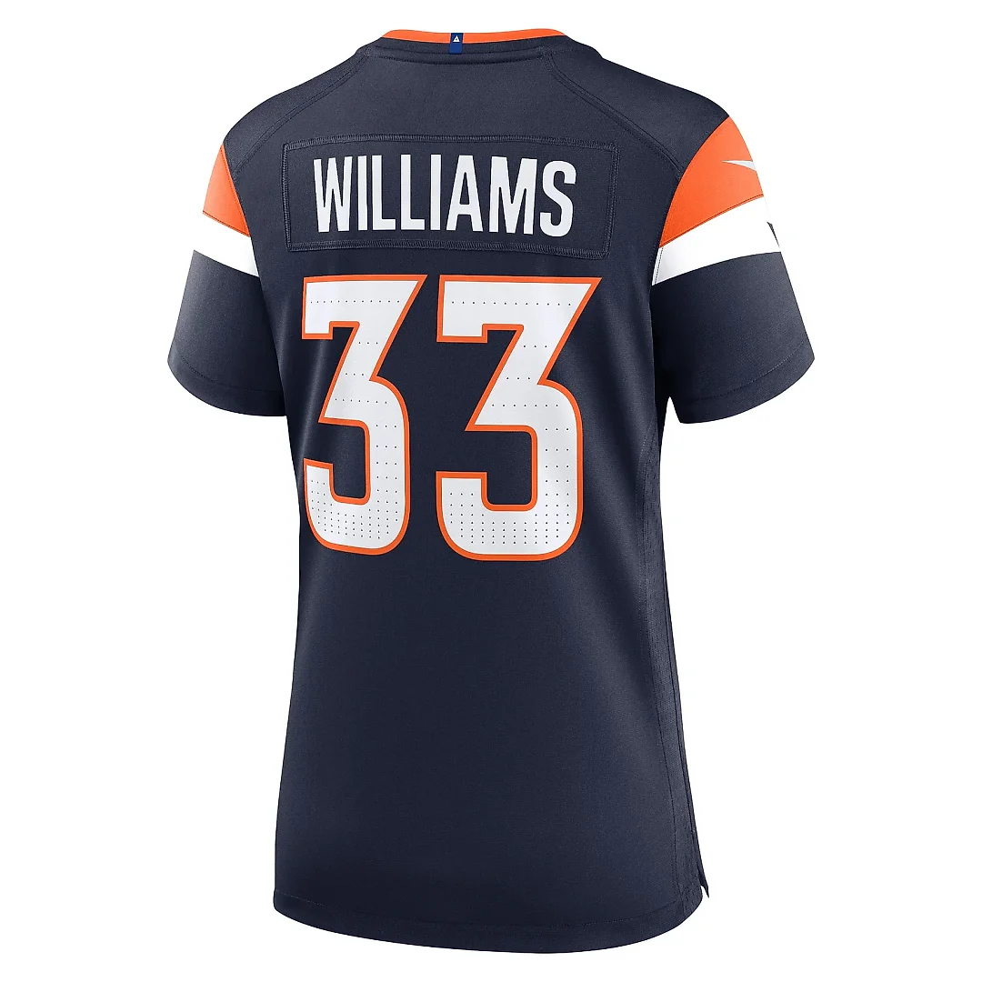 Zennovawear Women's Denver Broncos Javonte Williams Navy Mile High Collection Alternate Game Jersey