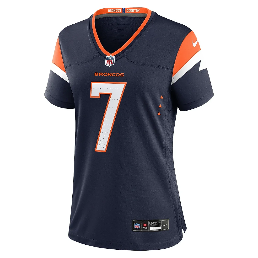 Zennovawear Women's Denver Broncos John Elway Navy Mile High Collection Retired Player Alternate Game Jersey