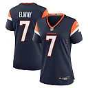 Zennovawear Women's Denver Broncos John Elway Navy Mile High Collection Retired Player Alternate Game Jersey