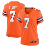 Zennovawear Women's Denver Broncos John Elway Orange Mile High Collection 1977 Throwback Player Game Jersey