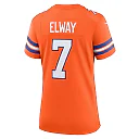 Zennovawear Women's Denver Broncos John Elway Orange Mile High Collection 1977 Throwback Player Game Jersey