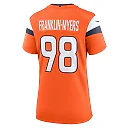 Zennovawear Women's Denver Broncos John Franklin-Myers Orange Team Game Jersey