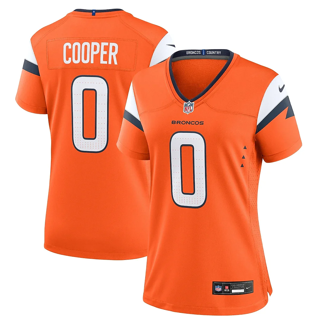 Zennovawear Women's Denver Broncos Jonathon Cooper Orange Team Game Jersey