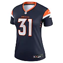 Zennovawear Women's Denver Broncos Justin Simmons Navy Alternate Legend Player Performance Top