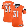 Zennovawear Women's Denver Broncos Justin Simmons Orange Team Legend Player Performance Top