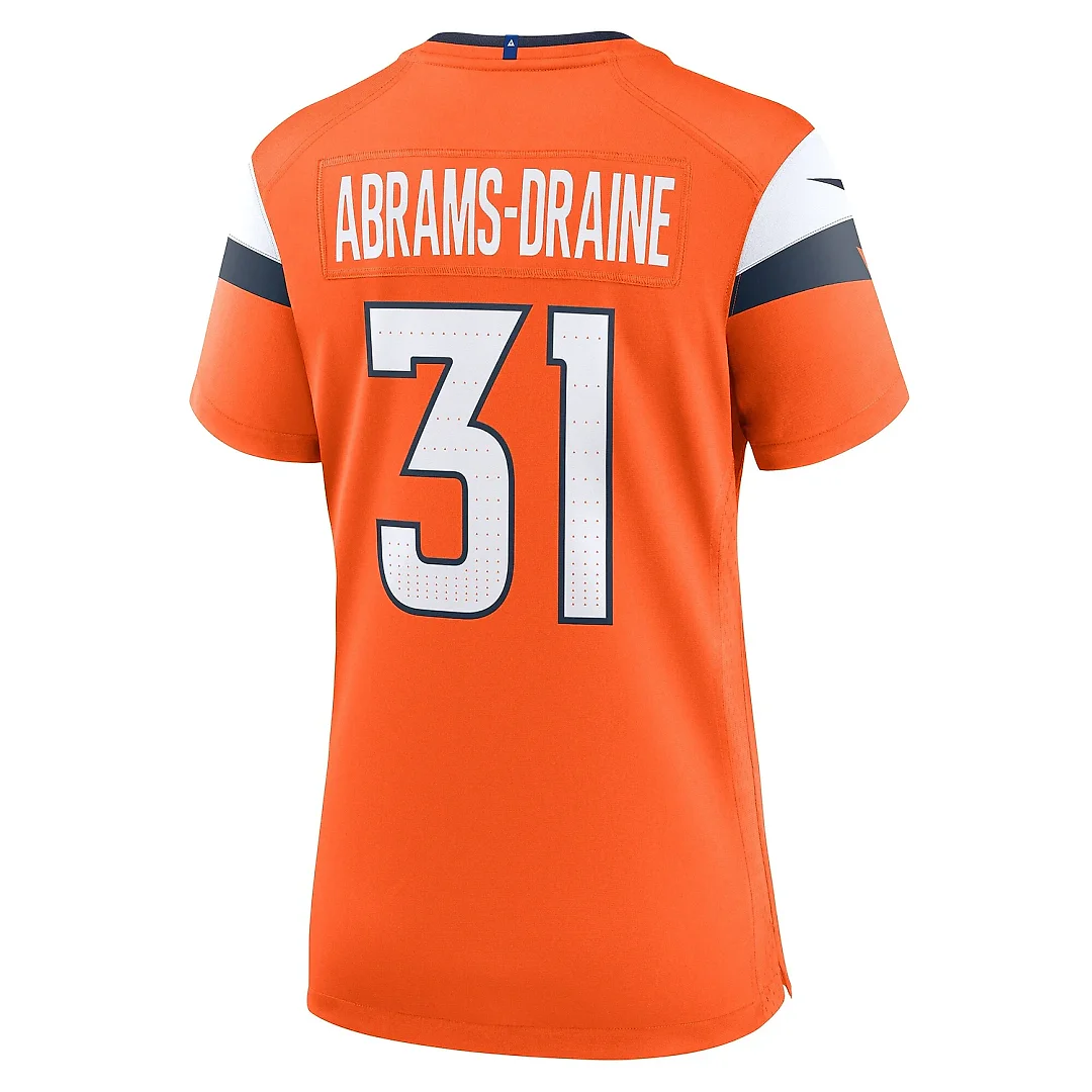 Zennovawear Women's Denver Broncos Kris Abrams-Draine Orange Team Game Jersey