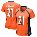 Zennovawear Women's Denver Broncos K'Waun Williams Orange Game Jersey