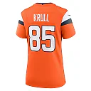 Zennovawear Women's Denver Broncos Lucas Krull Orange Team Game Jersey