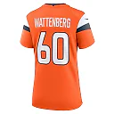 Zennovawear Women's Denver Broncos Luke Wattenberg Orange Team Game Jersey