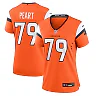 Zennovawear Women's Denver Broncos Matt Peart Orange Team Game Jersey