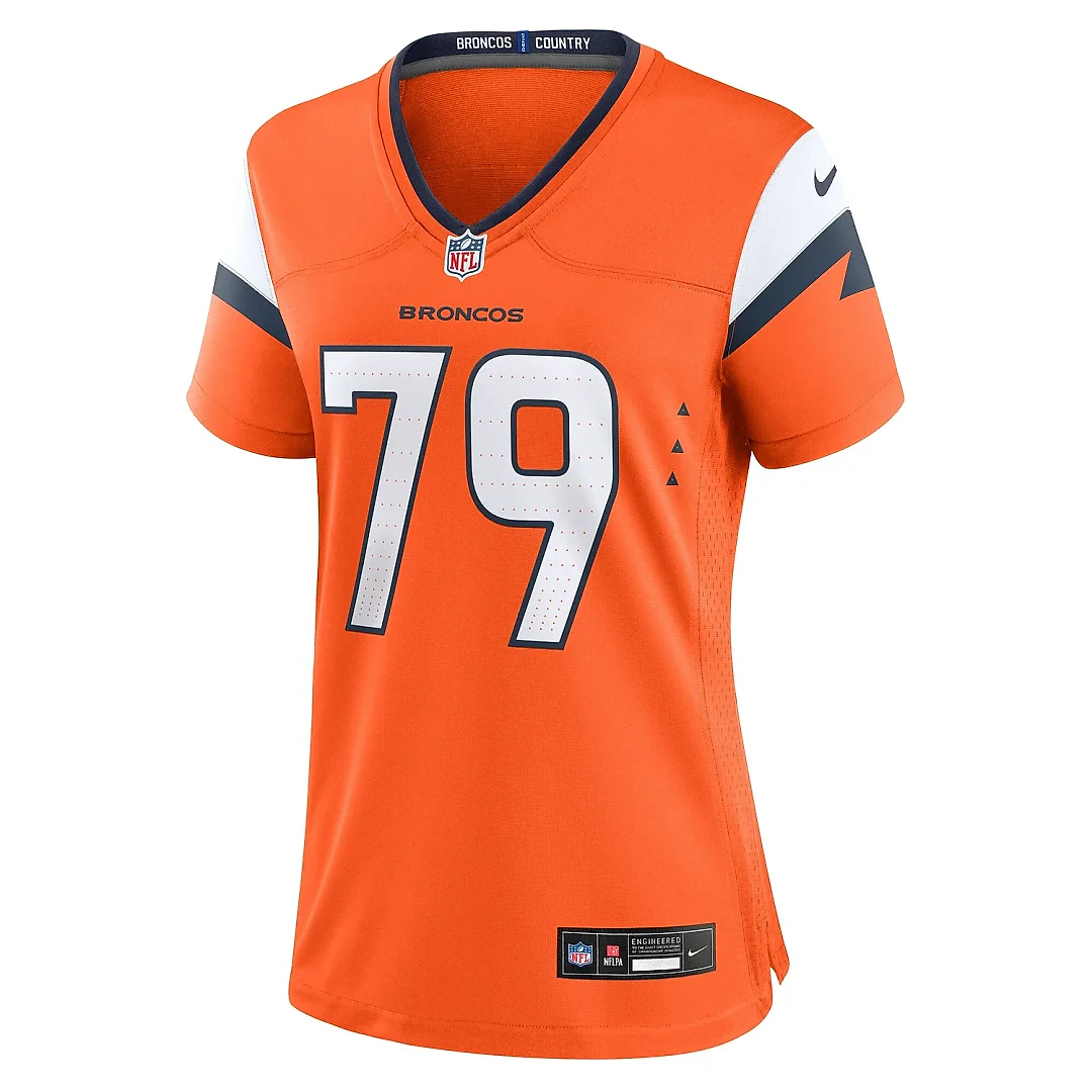 Zennovawear Women's Denver Broncos Matt Peart Orange Team Game Jersey