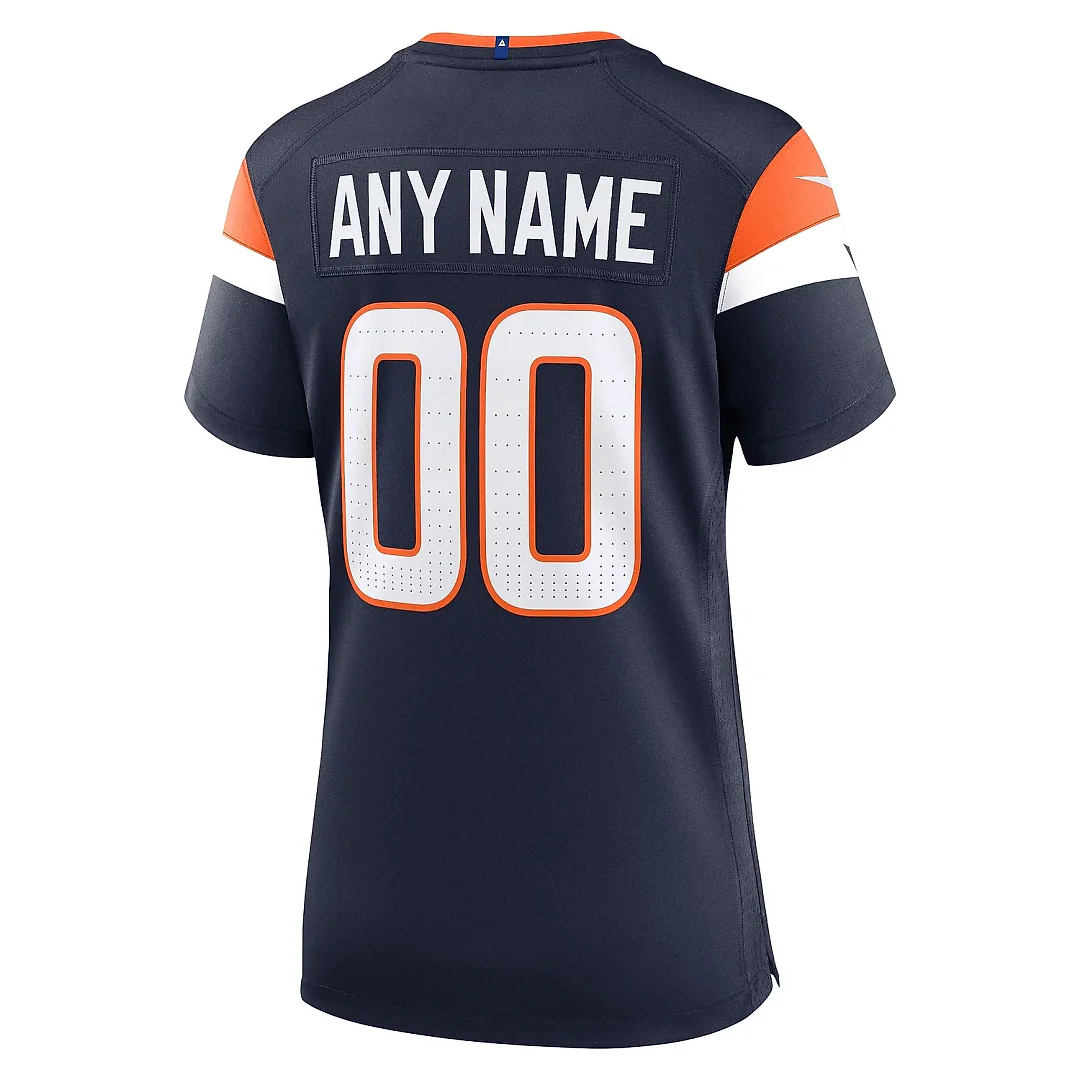 Zennovawear Women's Denver Broncos Navy Alternate Mile High Collection Custom Game Jersey
