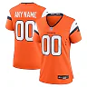 Zennovawear Women's Denver Broncos Orange Mile High Collection Custom Game Jersey